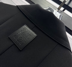 Loew Black Trapeze Dress In Stretch Viscose 224854