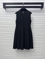 Loew Black Trapeze Dress In Stretch Viscose 224854