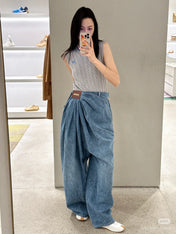 LOEWE RUCHED-WAIST JEANS 232368