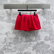 MIUMIU PLEATED DRAWSTRING MINI SKIRT 267801