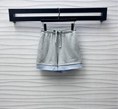 GUCCI SWEATSHIRT AND SHORTS SET IN GREY