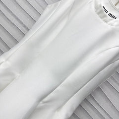 MIUMIU SLEEVELESS WHITE DRESS 267834