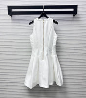 MIUMIU SLEEVELESS WHITE DRESS 267834