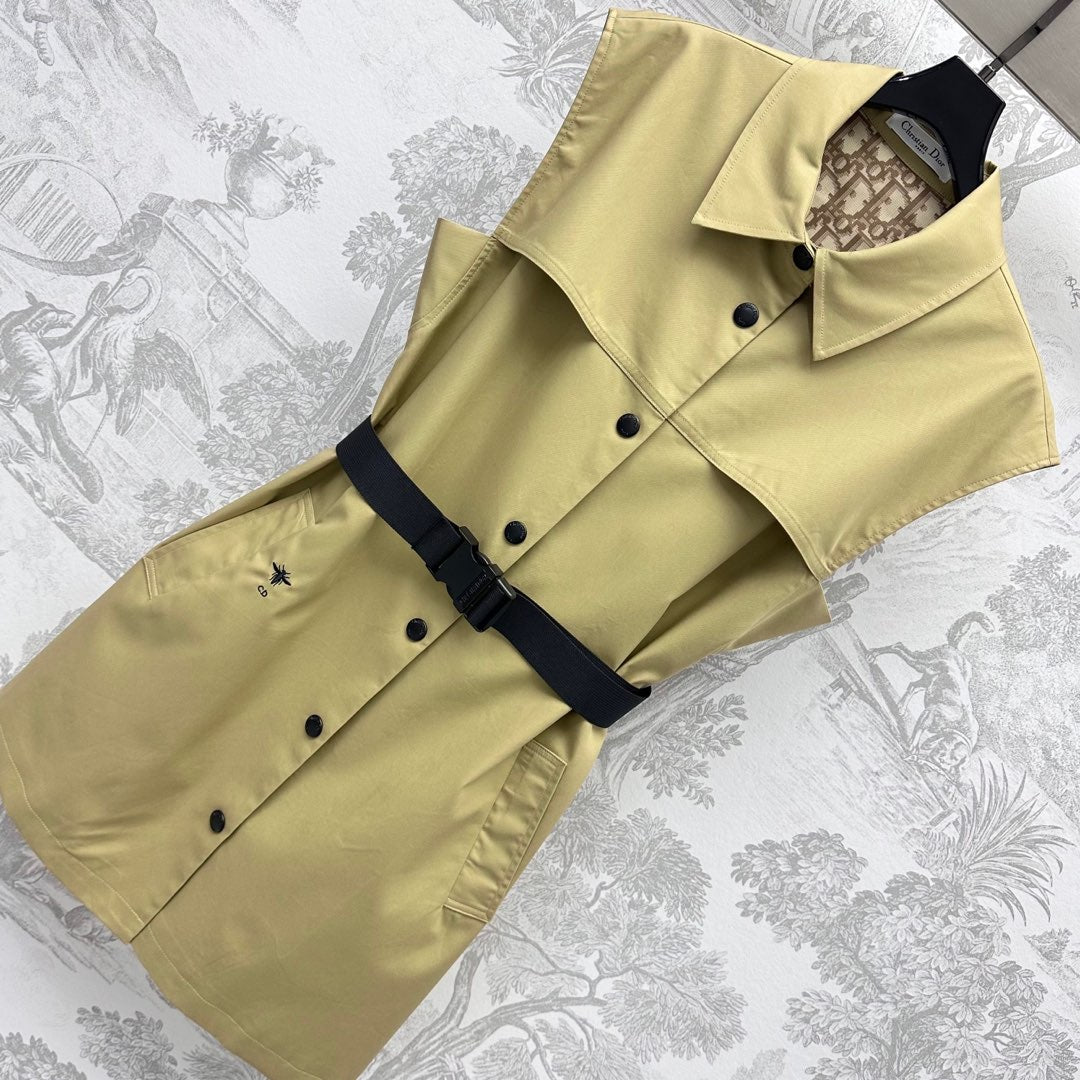 DIOR 25S SLEEVELESS DRESS WITH BELT 264685