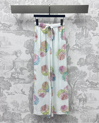 LV PRINTED STRAIGHT-LEG DRAWSTRING PANTS 267792