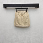 VLTN DENIM VEST SET WITH SLEEVELESS TOP AND LACE-TRIMMED MINI SKIRT