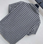 MIU 25S SHORT SLEEVE PLAID SHIRT 264708