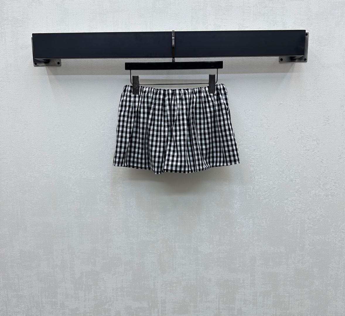 MIU 25S PLAID MINI SKIRT WITH DRAWSTRING 264707
