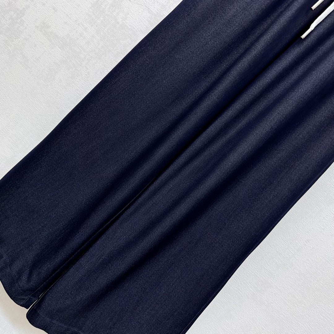MIU 25S WIDE LEG PANTS WITH DRAWSTRING 264585