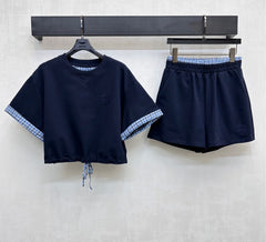 MIU 25S PLAID SET IN COTTON 264589