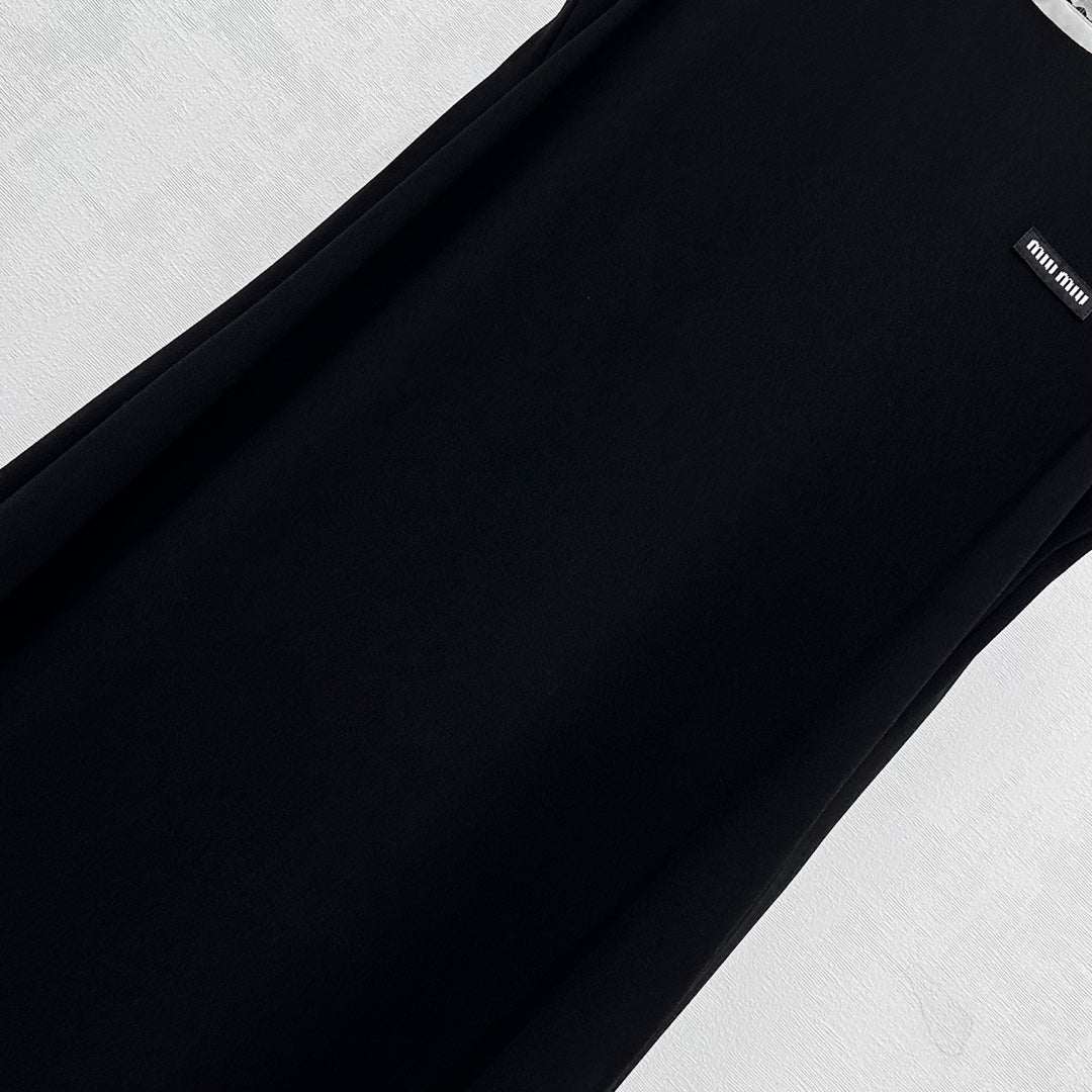 MIU 25S  LONG VEST DRESS IN ACETATE 264519