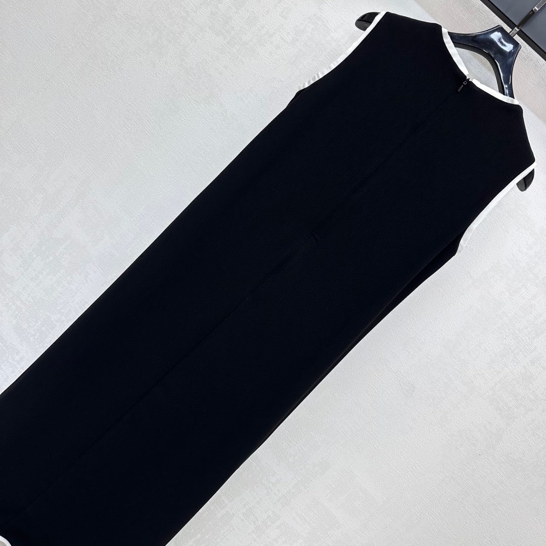 MIU 25S  LONG VEST DRESS IN ACETATE 264519