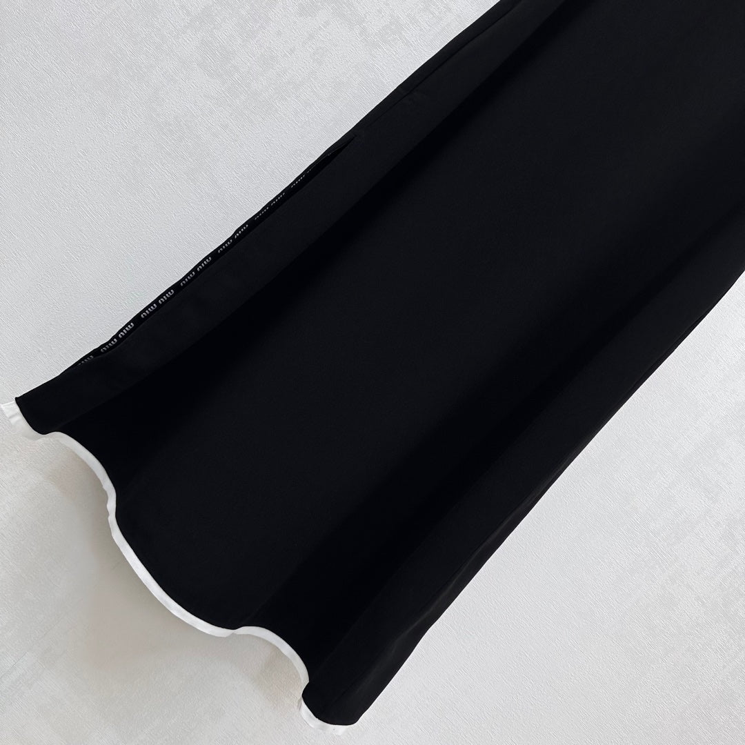 MIU 25S  LONG VEST DRESS IN ACETATE 264519