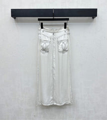 CHANEL HIGH-WAIST SKIRT WITH CUT-OUT HEM 274762