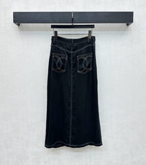 CHANEL HIGH-WAIST SKIRT WITH CUT-OUT HEM 274765