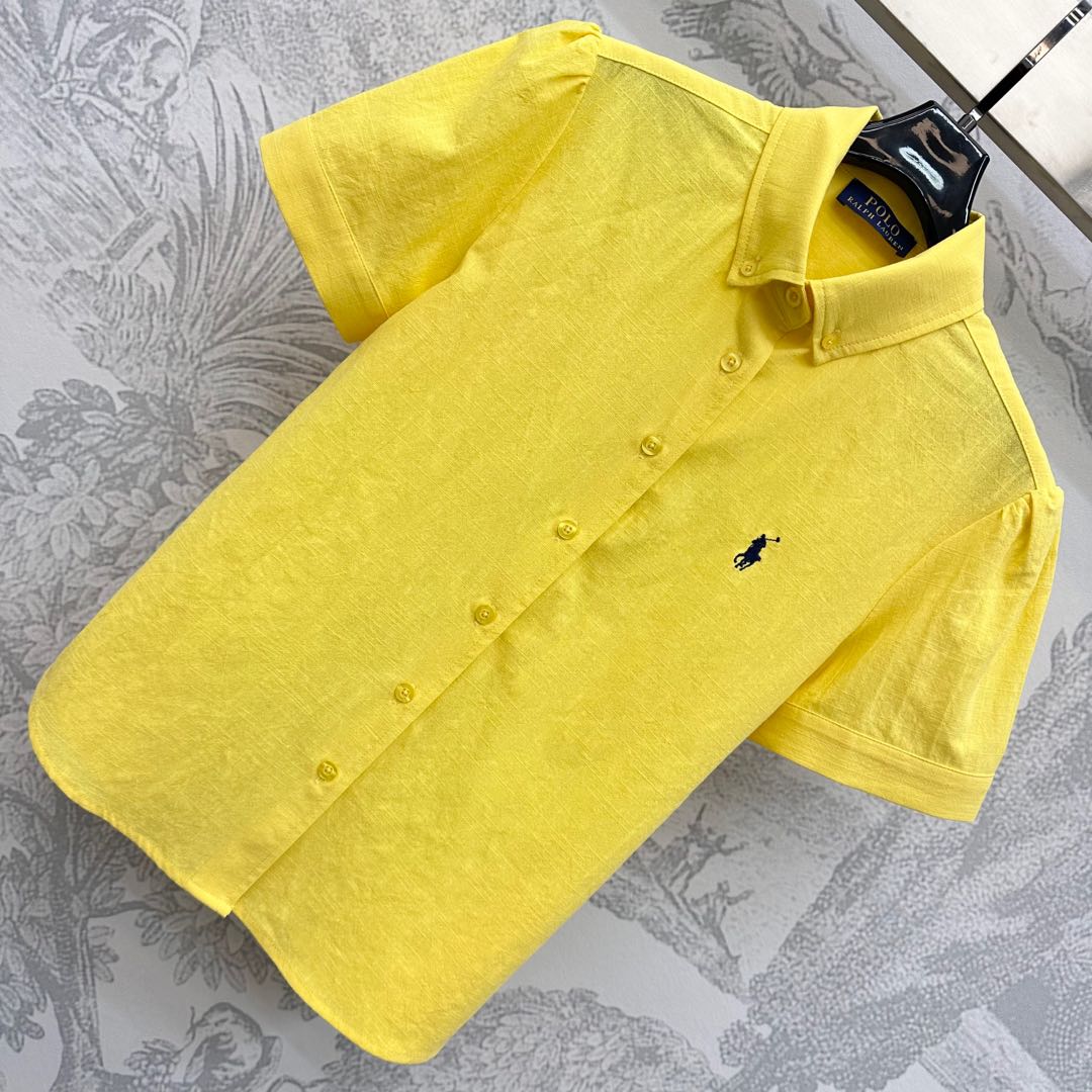 RALPH LAUREN SHORT-SLEEVE SHIRT YELLOW 274779