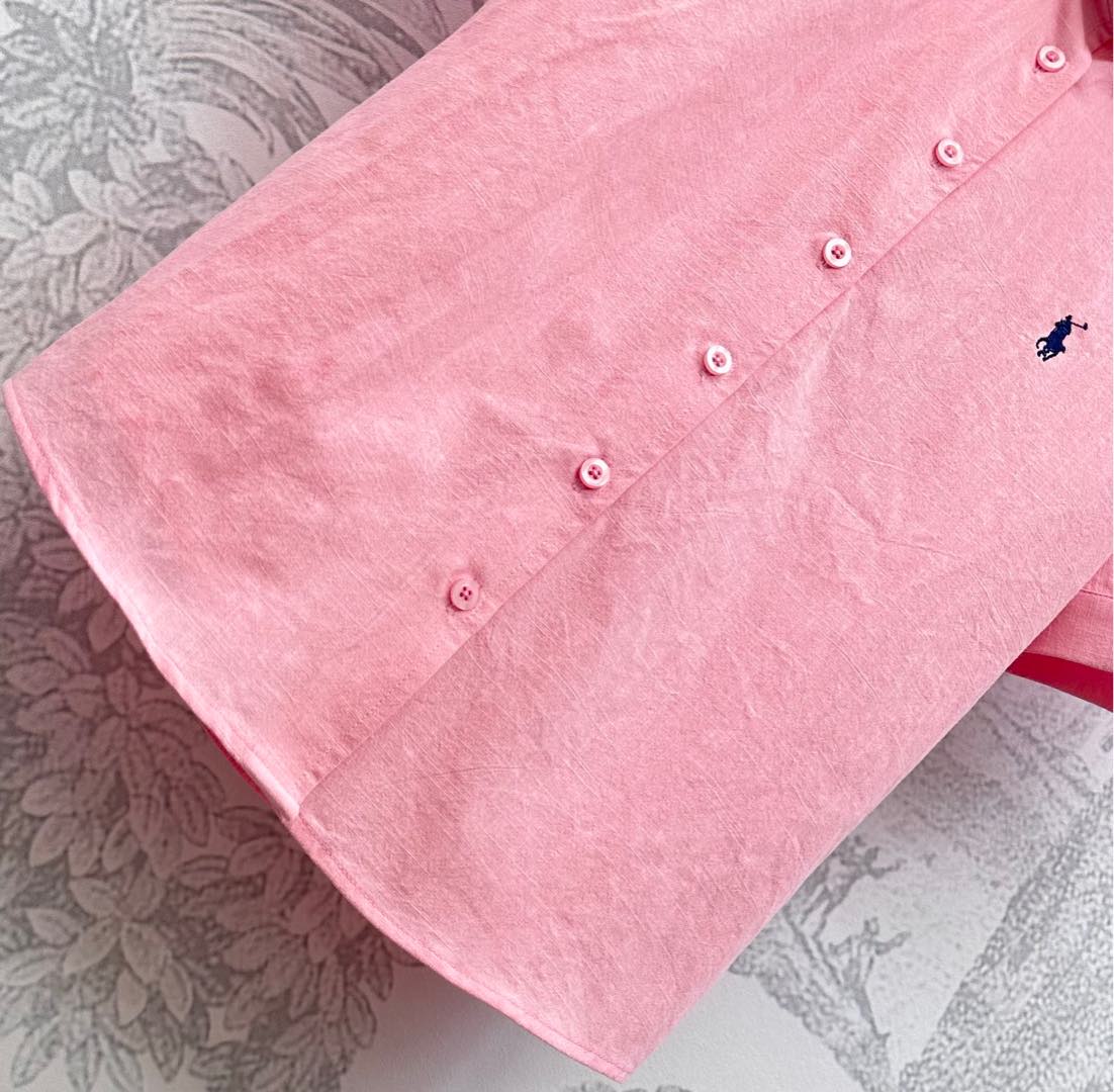 RALPH LAUREN SHORT-SLEEVE SHIRT PINK 274777