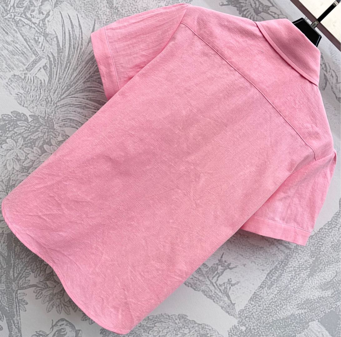 RALPH LAUREN SHORT-SLEEVE SHIRT PINK 274777