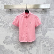 RALPH LAUREN SHORT-SLEEVE SHIRT PINK 274777