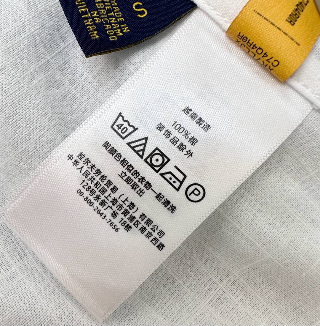 RALPH LAUREN SHORT-SLEEVE SHIRT WHITE 274774