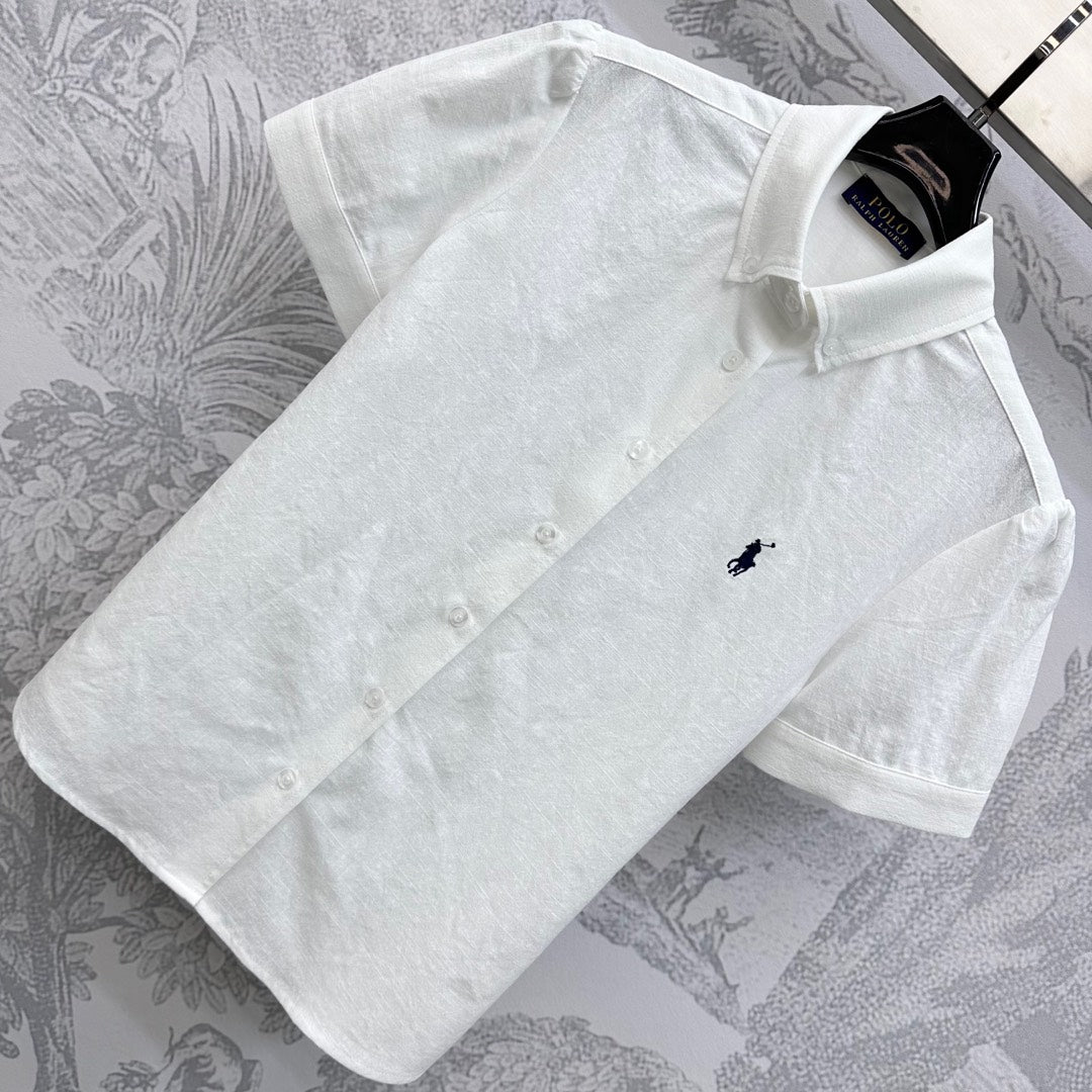 RALPH LAUREN SHORT-SLEEVE SHIRT WHITE 274774