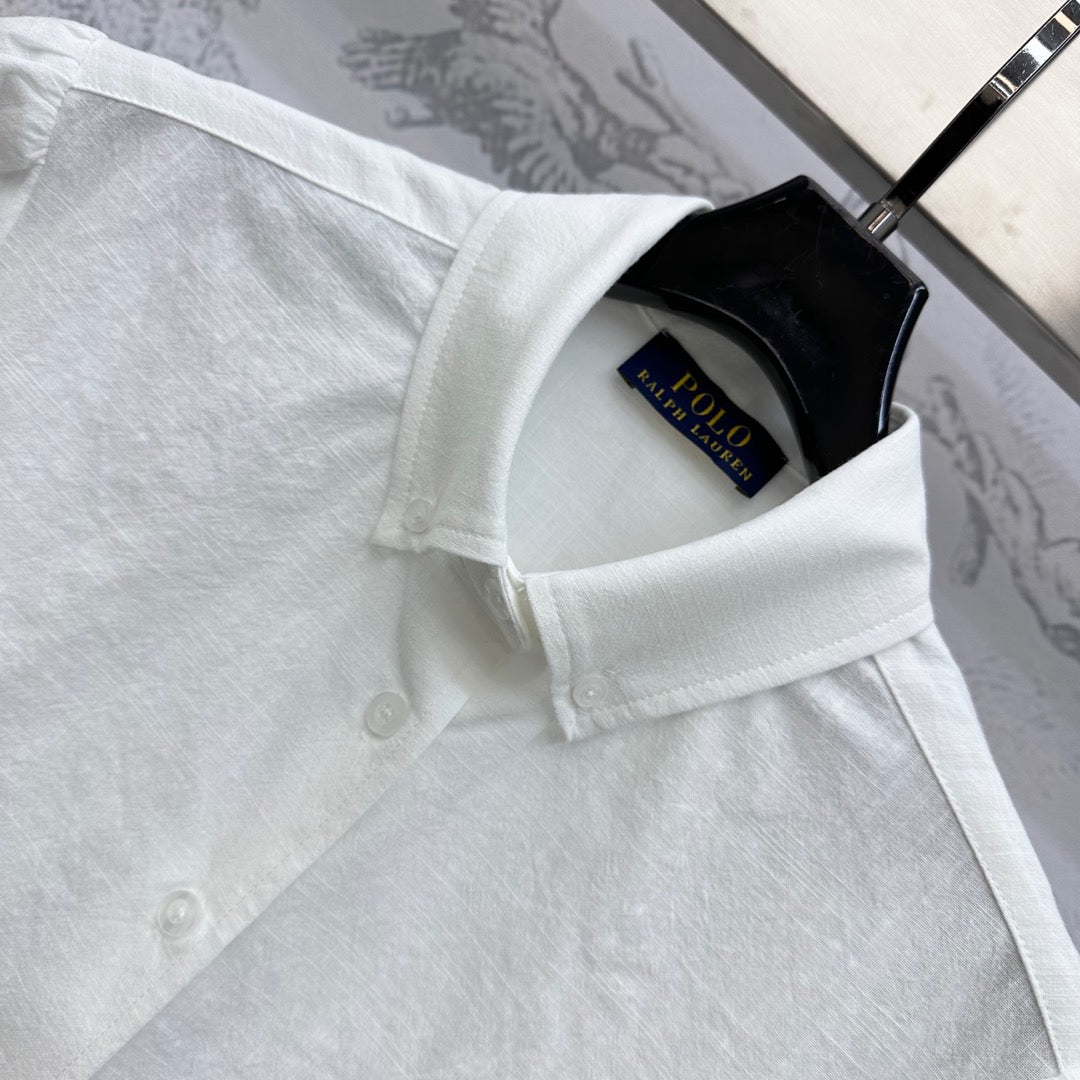 RALPH LAUREN SHORT-SLEEVE SHIRT WHITE 274774