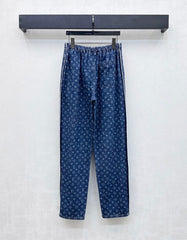 LV LASER-CUT DRAWSTRING JEANS 274790