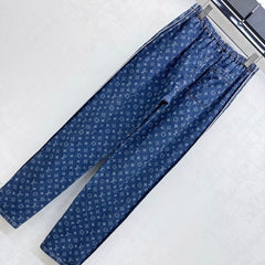 LV LASER-CUT DRAWSTRING JEANS 274790