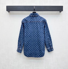 LV LASER-CUT DENIM SHIRT 274789