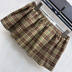 MIUMIU SHIRT AND SKIRT SET STYLE 434