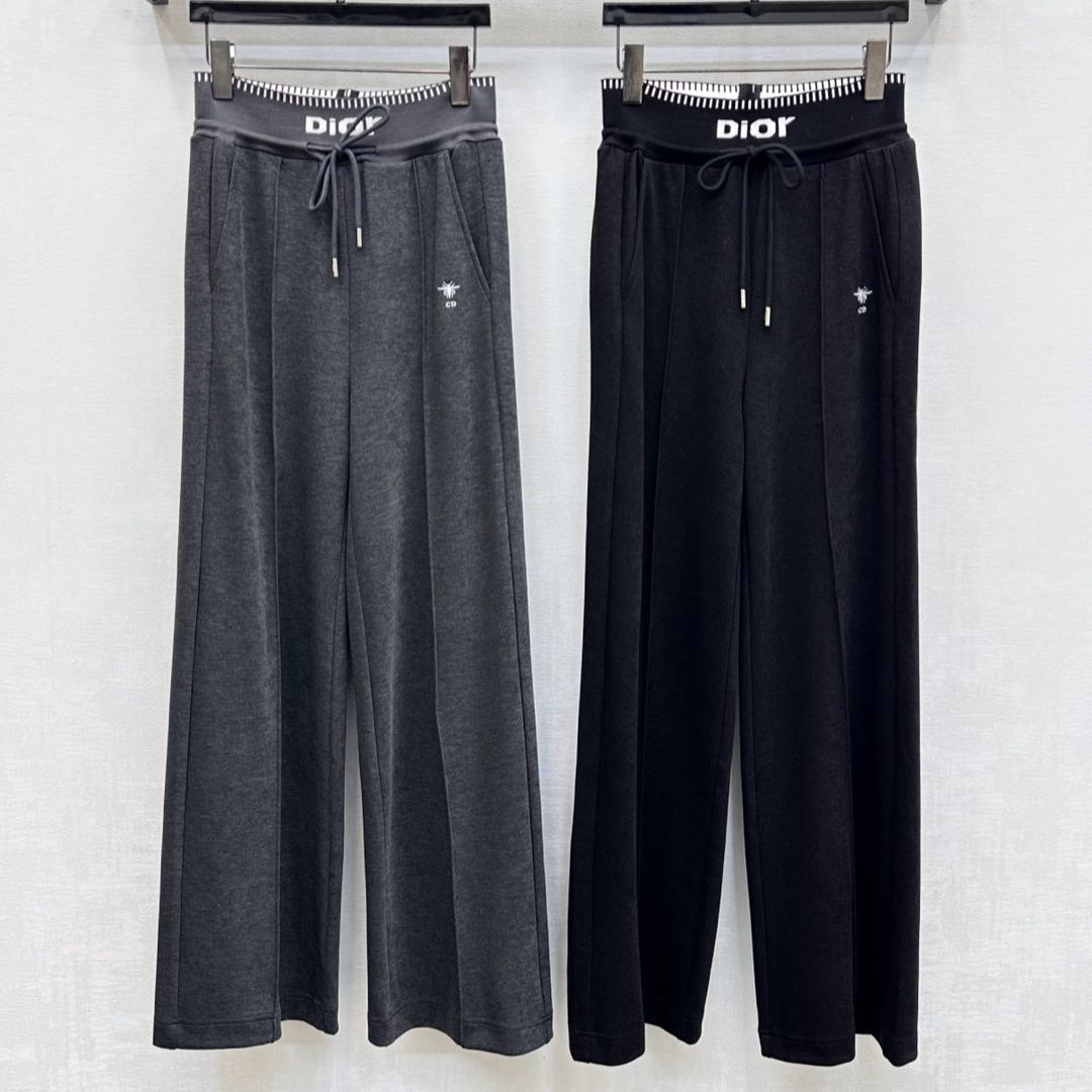 DIOR 25S WIDE-LEG DRAWSTRING PANTS STYLE 018