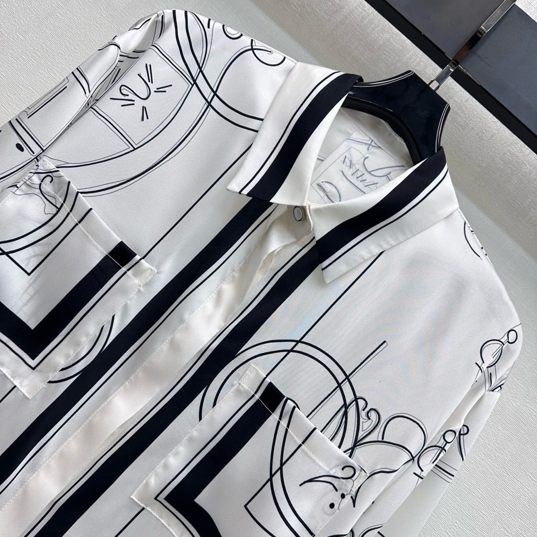 HERMES 26S LONG SLEEVE SHIRT 582