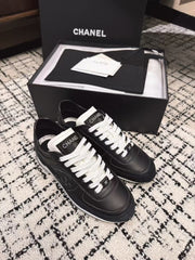 TRAINERS SNEAKER IN BLACK CALFSKIN AND SUEDE