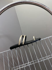 Georgia Sandals Gold Black Calfskin