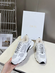 DIOR CHRONO SNEAKER 25S IN WHITE LAMBSKIN AND MESH FABRIC STYLE 2