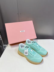 BASIC SNEAKERS IN TURQUOISE MESH