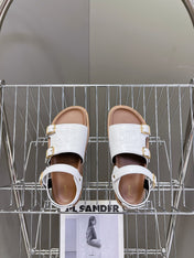 MINO SANDAL IN WHITE CALFSKIN