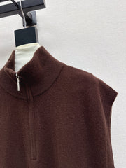 HERMES 25S SLEEVELESS CREW-NECK KNIT DRESS 313