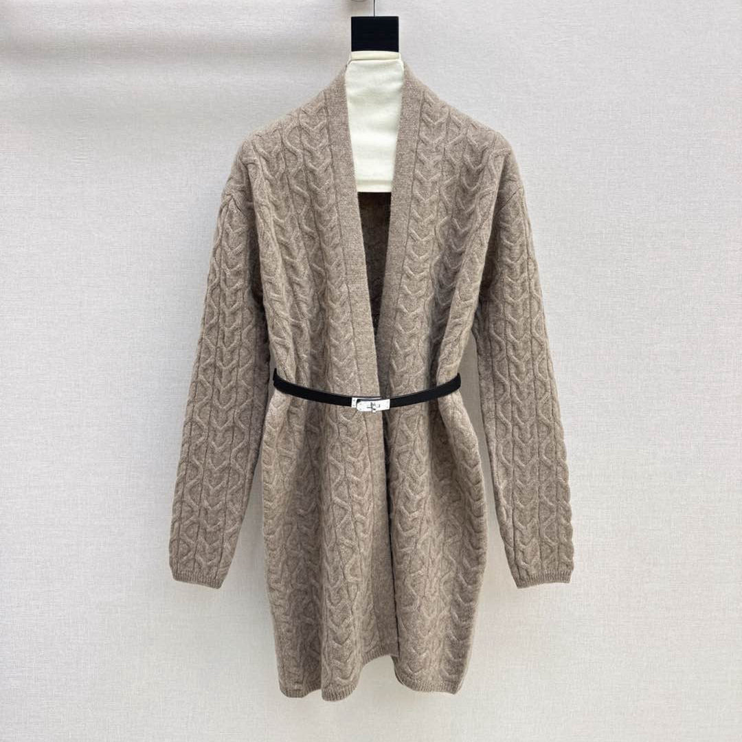 HERMES 25S LONG KNIT CARDIGAN 150