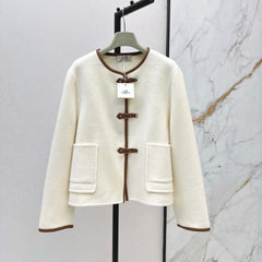 HERMES 25S REVERSIBLE SHORT CASHMERE COAT 130