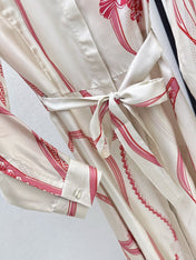 HERMES 25S LONG SILK DRESS 134