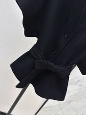 DIOR 25S SHORT DOUBLE-FACED KNIT COAT 586