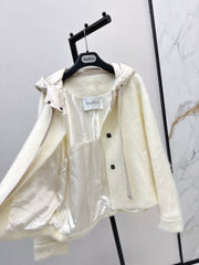 MAX MARA 25S HOODED KNIT JACKET 106