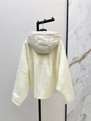 MAX MARA 25S HOODED KNIT JACKET 106