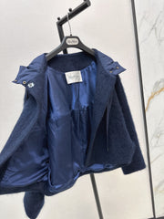 MAX MARA 25S HOODED KNIT JACKET 107