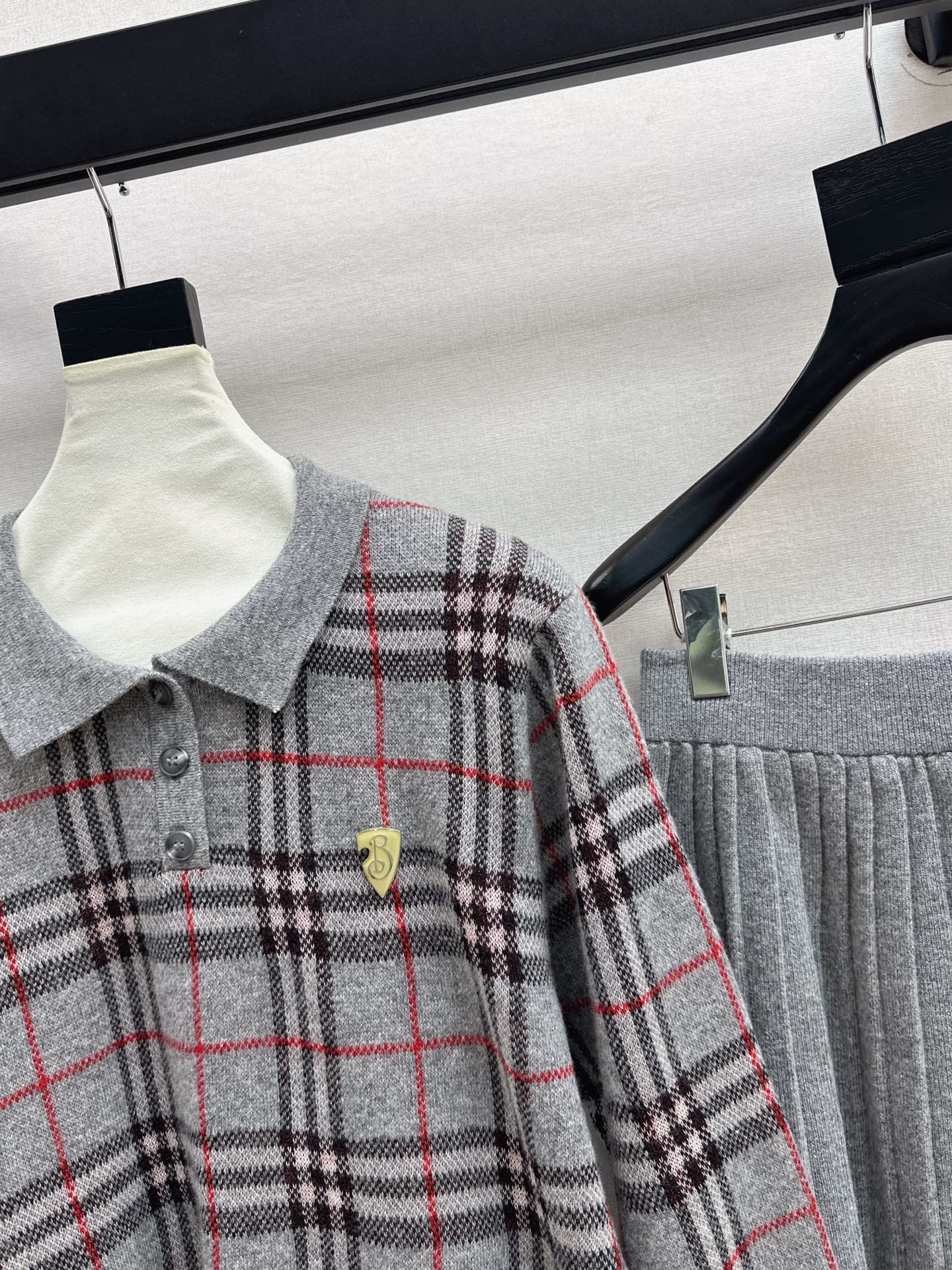 BURBERRY 25S POLO SHIRT AND SKIRT SET 0048