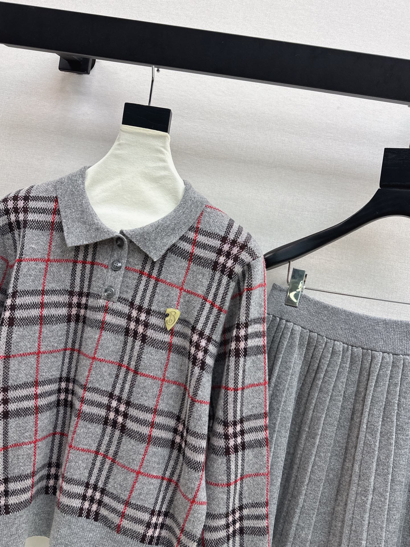 BURBERRY 25S POLO SHIRT AND SKIRT SET 0048