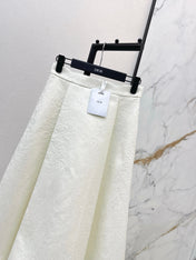 DIOR 25S WHITE FLARED SKIRT 514