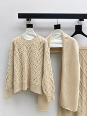 MAX MARA 25S KNIT SKIRT SET 091