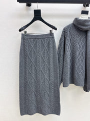 MAX MARA 25S KNIT SKIRT SET 092